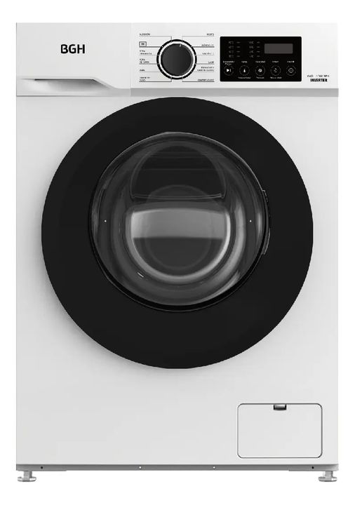 Lavarropas Bgh Inverter Carga Frontal 6kg Bwfe06w24ar Color Blanco - Vista 1