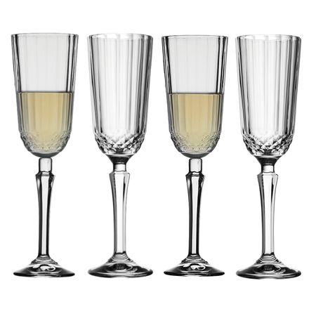 Set X 4 Copa Vaso Champagne Linea Diony Pasabahce 125 Cc
