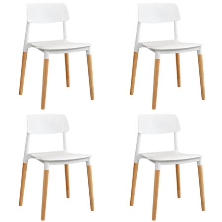 Silla De Comedor Milan Pack de 4 Sillas Blanco