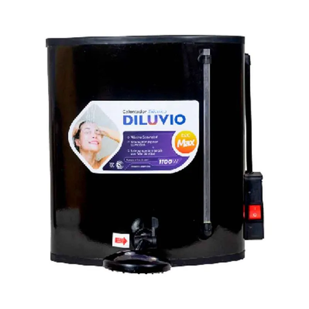 Calefon Indelplas 20L Electrico Enlozado Negro Linea Max