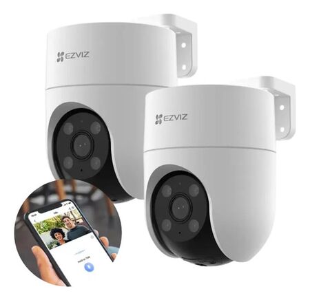 Combo X2 Cámara Ezviz domo H8C 360 Full HD Wifi exterior/interior sirena