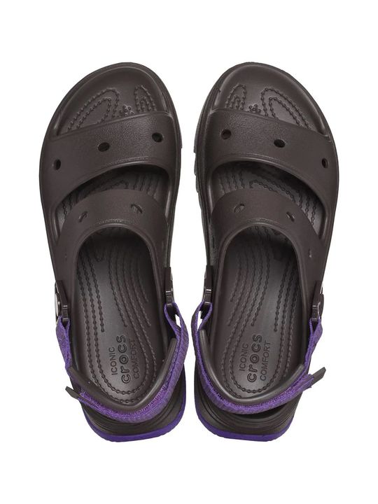 Sandalias Crocs Hiker Xscape Unisex Moda Marrón - Vista 4