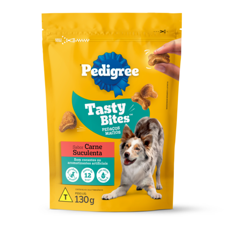 Snack Pedigree Tasty Bites Carne 130GR x6 Sabor irresistible