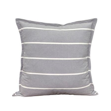 Almohadon decorativo nordico de Tusor Gris Raya Blanca 40x40 TS-408