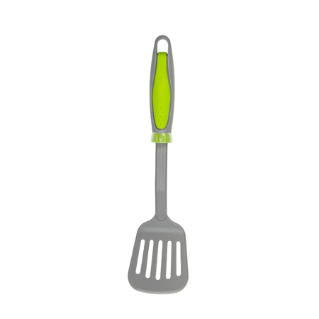 Espatula Nylon Gris Mango Verde Antiadherente Utensilio Cocina