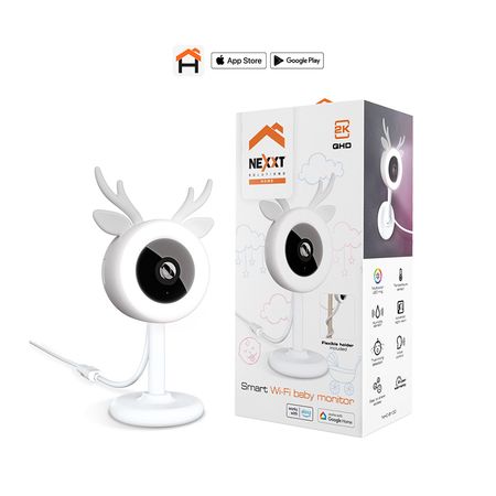Camara Nexxt IP Baby Monitor NHC B100 Blanco Sin Cargador