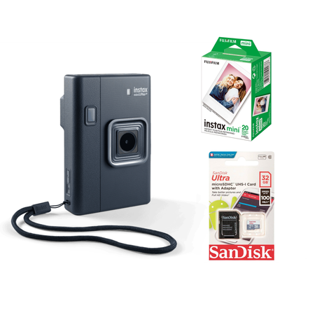 Camara e Impresora Hibrida Instax Mini LiPlay Plus con 20 Fotos y Memoria