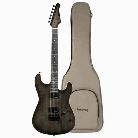 Benson HD M3 CCB. Guitarra eléctrica Modern Strat HH Charcoal Blackburst