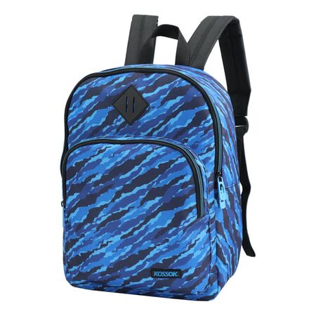 Mochila Nazca Urbana - Espaciosa - Super Liviana Azul Estampado