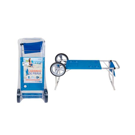 Carrito Playero Foco De Aluminio Con Mesa Y Ruedas 23000/9