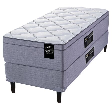 Colchon y Sommier King Koil Bradford 1 Plaza y Media 100x190cm Espuma de Alta Densidad con Europillow