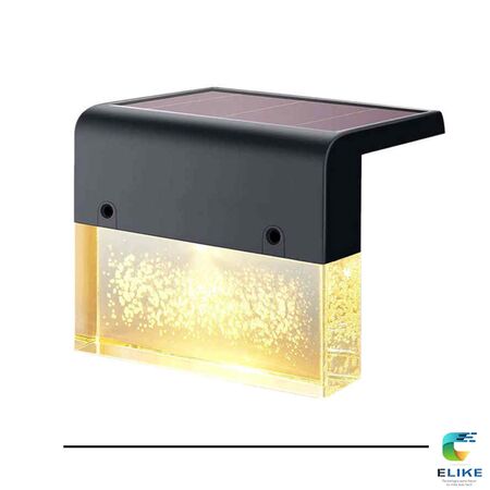 Pack x 2  Luces Led Solares diseño cristal para escalones y Barandas