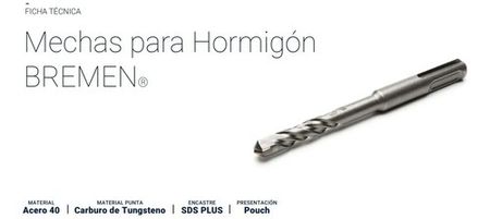 Mecha Bremen Hormigón SDS Plus 10mm x 600mm