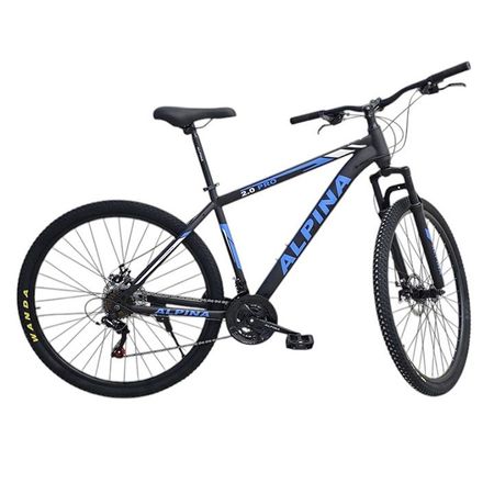 Bicicleta MTB Alpina 2.0 R29 21V Acero Shimano Talle L Ne/Az