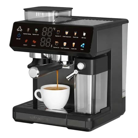 Cafetera Electrica Espresso Ultracomb Ce-6120 20 Bar 1350w Negro