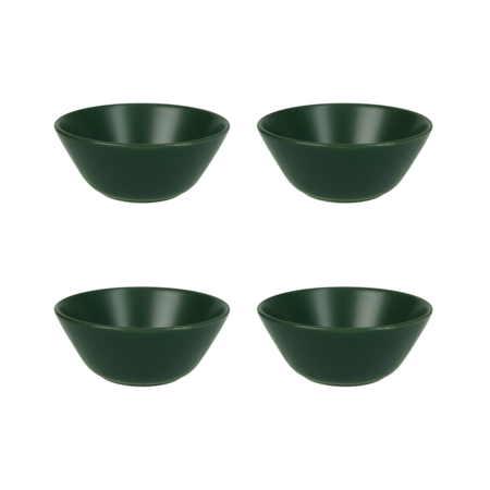 Set x 4 Bowls Hondo 14 cm Ceramica Hitit Mate Aston Verde