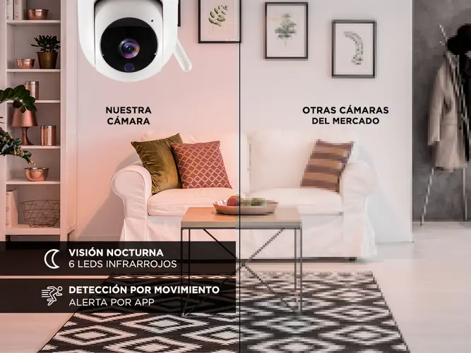 CAMARA DE SEGURIDAD GADNIC IP P2P WIFI (C:BLANCO P2P00009) - Vista 5