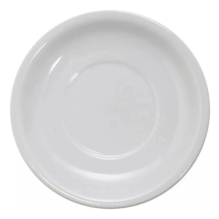 Set X 6 Plato Te Desayuno Tsuji Porcelana Recta 450 Blanco 450-19
