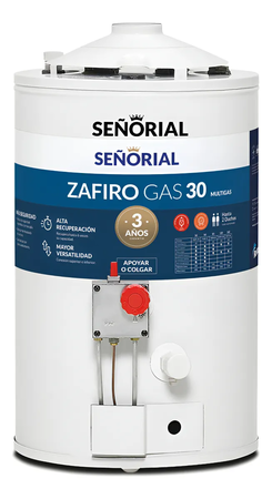 Termotanque Multigas Señorial Zafiro 30 litros ALTA RECUPERACION