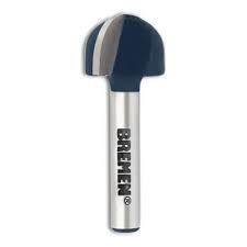 Fresa Bremen para Router Media Caña 1/4 x 3/8 Pulgada