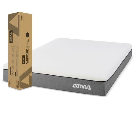 Colchón de Espuma Atma Smooth Top 2 Plazas En Caja 140X190cm CHMFST140X190
