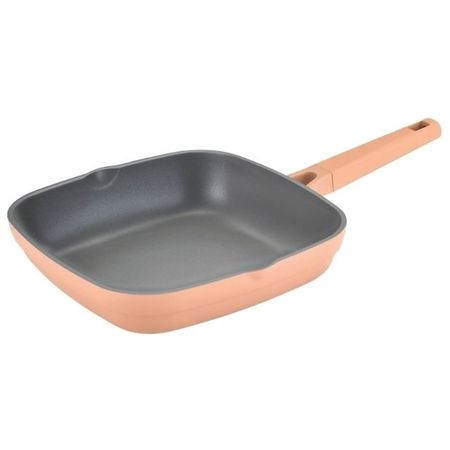 Sartén Antiadherente Cuadrada 26cm Carol de Aluminio Fundido Terracota