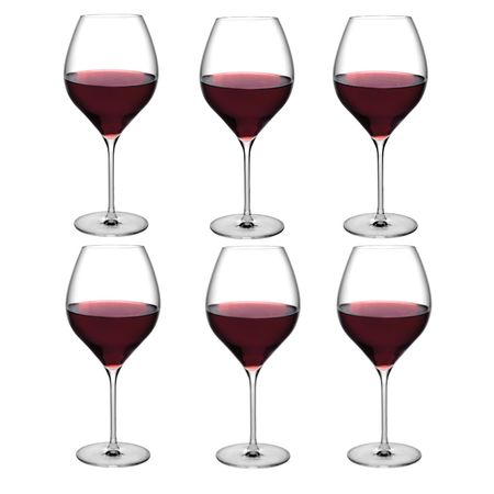 Set x 6 Copón Copa Vino Cristal Nude 790 Cc Vinifera