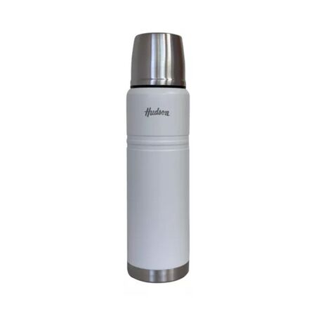 Termo Hudson Acero 1 Litro De Acero Inoxidable BLANCO