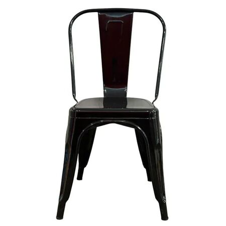 SILLA METALICA TOLIX NEGRO BRILLANTE