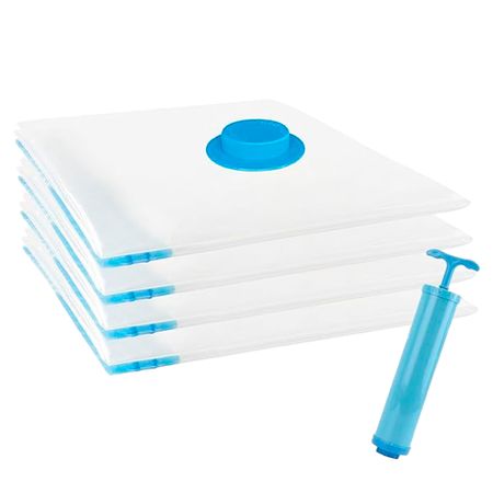 Kit de Bolsas Al Vacío 5 En 1 Gadnic Para Guardar Ropa 50 x 70 cm