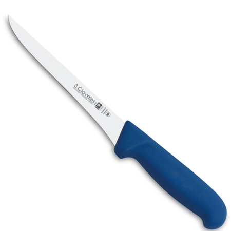 Cuchillo Deshuesar Recto 3 Claveles Proflex Azul Hoja 15 Cm  Azul