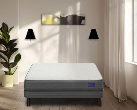 Sommier y colchon Indie de Resortes 2 Plazas 140x190