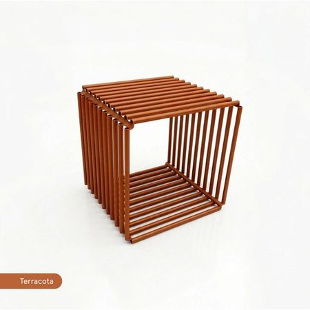 Cubo Modular Metalico DS Home Decoracion Terracota