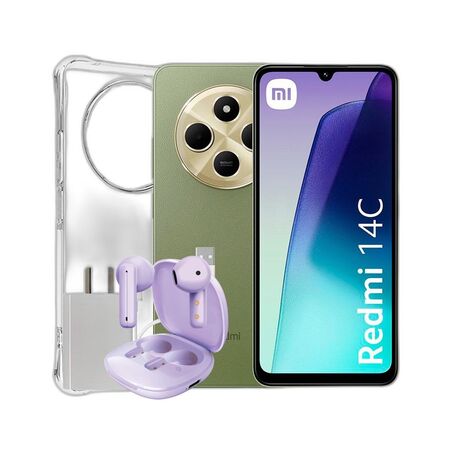 Combo Xiaomi Redmi 14C 4+256GB Sage Green + TWS Dekkin Purple