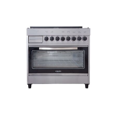 Cocina Multigas Maraldi Cheff Glass 87 Cm 6 Hornallas