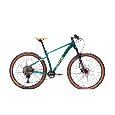 Bicicleta MTB Teknial Tarpan SL Talle M R29 11V Shimano cues Verde/Arena Disco Hidr. 