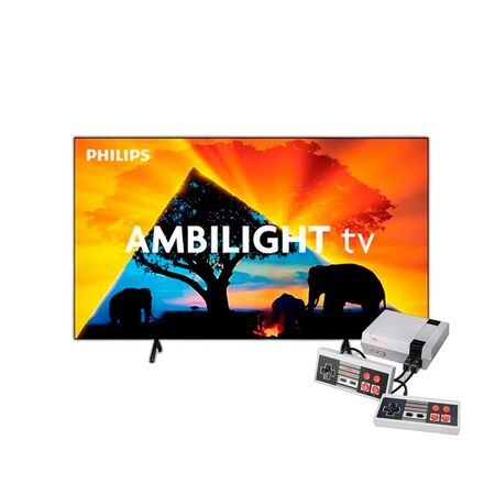 Combo Smart TV Philips 65" OLED 4K Ambilight + Consola Retro NES 500 Juegos