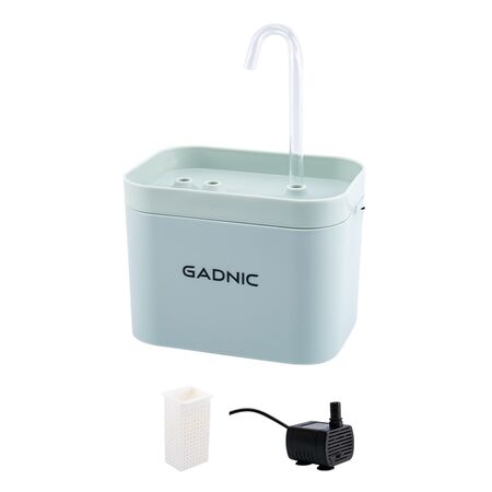 Bebedero Fuente Para Beber Automático Verde Gadnic PET09 Recirculación de Agua 1.5L