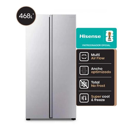 HELADERA SIDE BY SIDE NO FROST HISENSE DE 468 LITROS