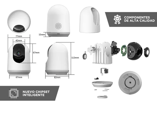 CAMARA DE SEGURIDAD GADNIC IP SX90 PLUS (C:BLANCO P2P00090) - Vista 4