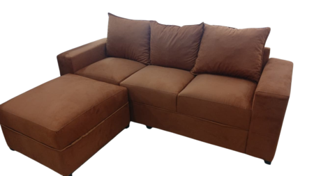 Sillon Milan tres cuerpos con camastro color terracota 