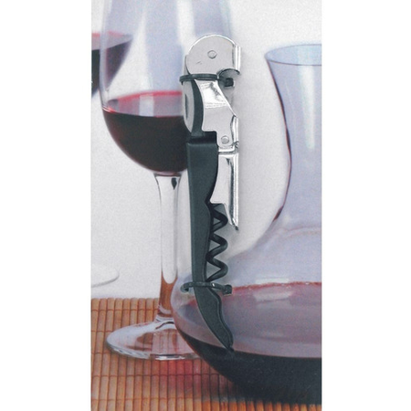 Sacacorcho Tirabuzon Doble Impulso Acero Destapador Vinos