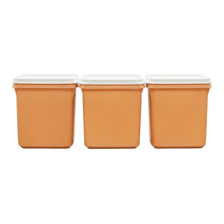 Set X3 Herméticos Tap Tik N°1 Cuadrados 350ml - Colombraro