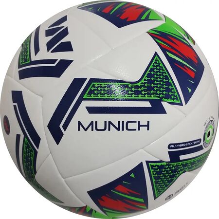 Pelota Futbol Tundra Munich Profesional Hibrida All Weather Blanco T5