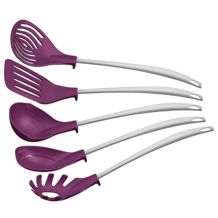 Juego De Utensillos Tramontina Movin Mango Acero Nylon