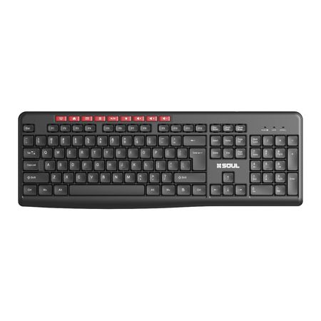 Teclado Inalámbrico Soul OW100 Multimedia