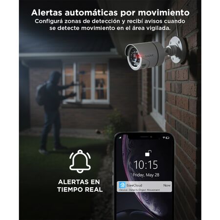 Cámaras de Seguridad + DVR Gadnic x4 Interior/Exterior IP CCTV Visión Nocturna