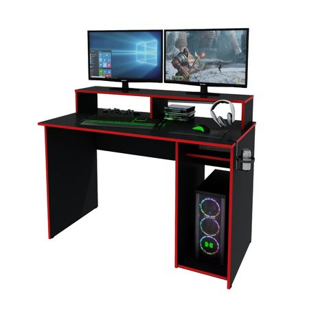 Escritorio Gamer Centro Estant Eg1r Pc Ps4 Xbox Mesa Gaming