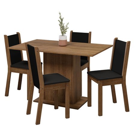 Juego De Comedor Madesa Tina Con 4 Sillas