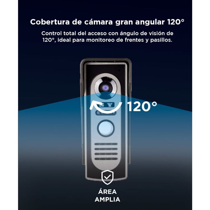 Portero Visor Eléctrico Timbre Gadnic Pantalla Lcd Con Cámara - Vista 3
